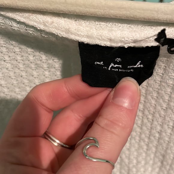 White waffle Henley - Picture 3 of 6